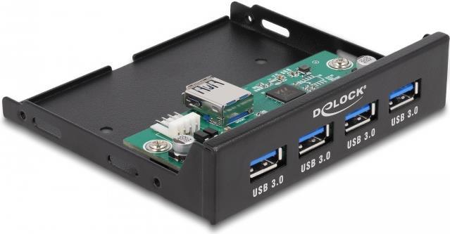Delock - Hub - internal 3.5 - 4 x USB 3,2 Gen 1 + 1 x USB3.0 (intern) (64166) von Delock