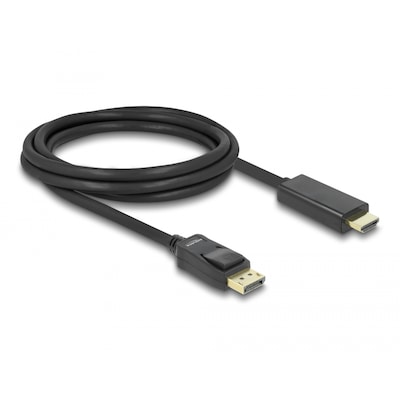 Delock Kabel DisplayPort 1.1 Stecker  High Speed HDMI-A Stecker Passiv 2 m von Delock