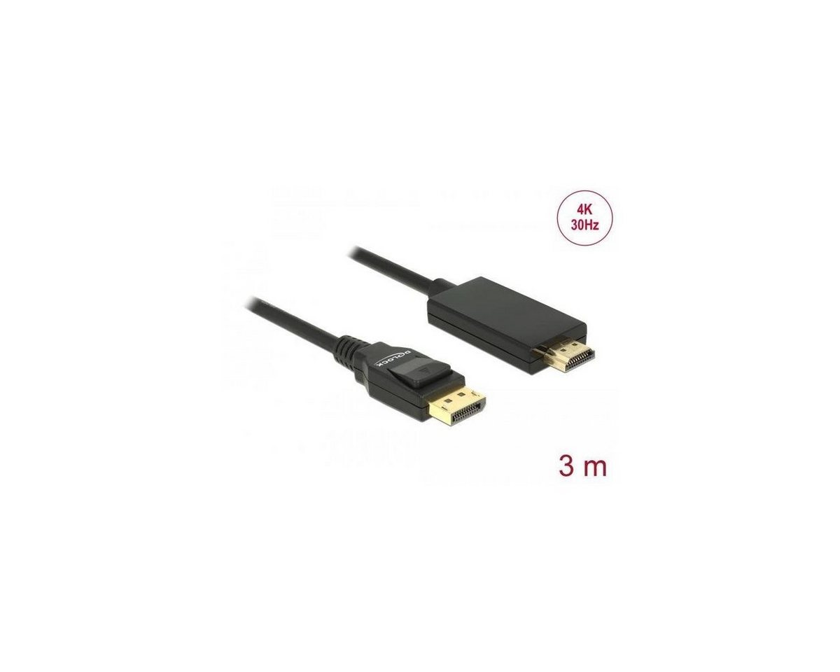 Delock Kabel DisplayPort 1.2 Stecker > High Speed HDMI-A St-... Computer-Kabel, Display Port, DisplayPort (300,00 cm) von Delock