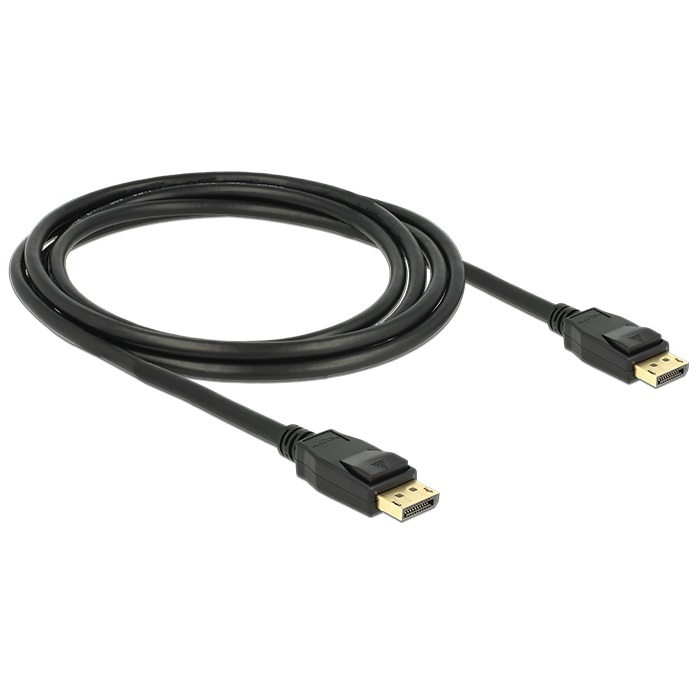 Delock Kabel Displayport 1.2 Stecker > Displayport Stecker [2m 4K] von Delock