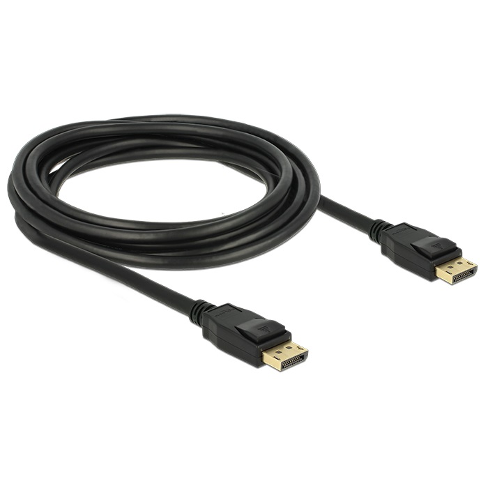 Delock Kabel Displayport 1.2 Stecker > Displayport Stecker [3m 4K] von Delock