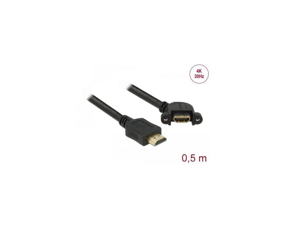 Delock Kabel HDMI-A Stecker > HDMI-A Buchse zum Einbau 110°... Computer-Kabel, HDMI-A, HDMI (50,00 cm) von Delock