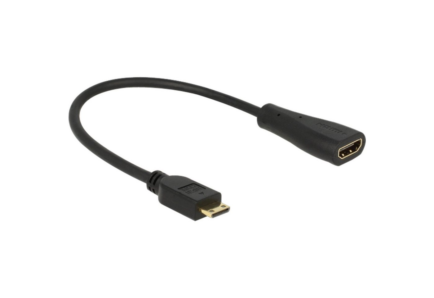 Delock Kabel HDMI mini C Stecker > HDMI-A Buchse Audio- & Video-Adapter von Delock