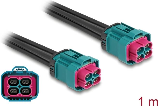 Delock Kabel HDMTD Z quad Buchse zu 1 m IP67 Schutzart (90342) von Delock