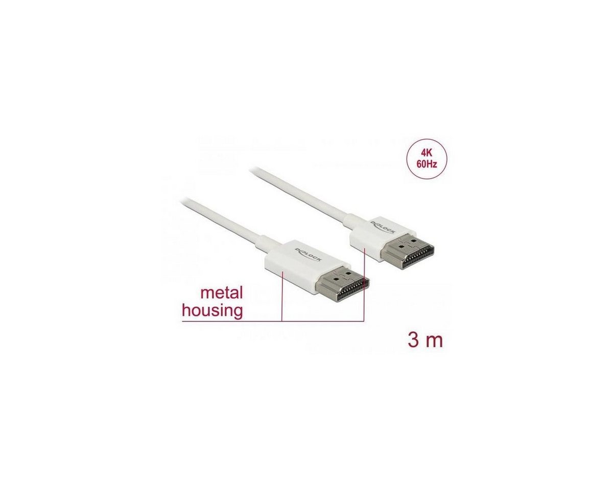 Delock Kabel High Speed HDMI mit Ethernet - HDMI-A Stecker >... Computer-Kabel, HDMI-A, HDMI (300,00 cm) von Delock