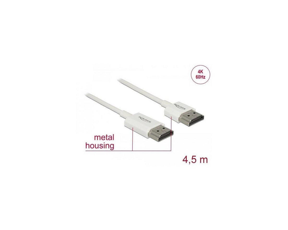 Delock Kabel High Speed HDMI mit Ethernet - HDMI-A Stecker >... Computer-Kabel, HDMI-A, HDMI (450,00 cm) von Delock