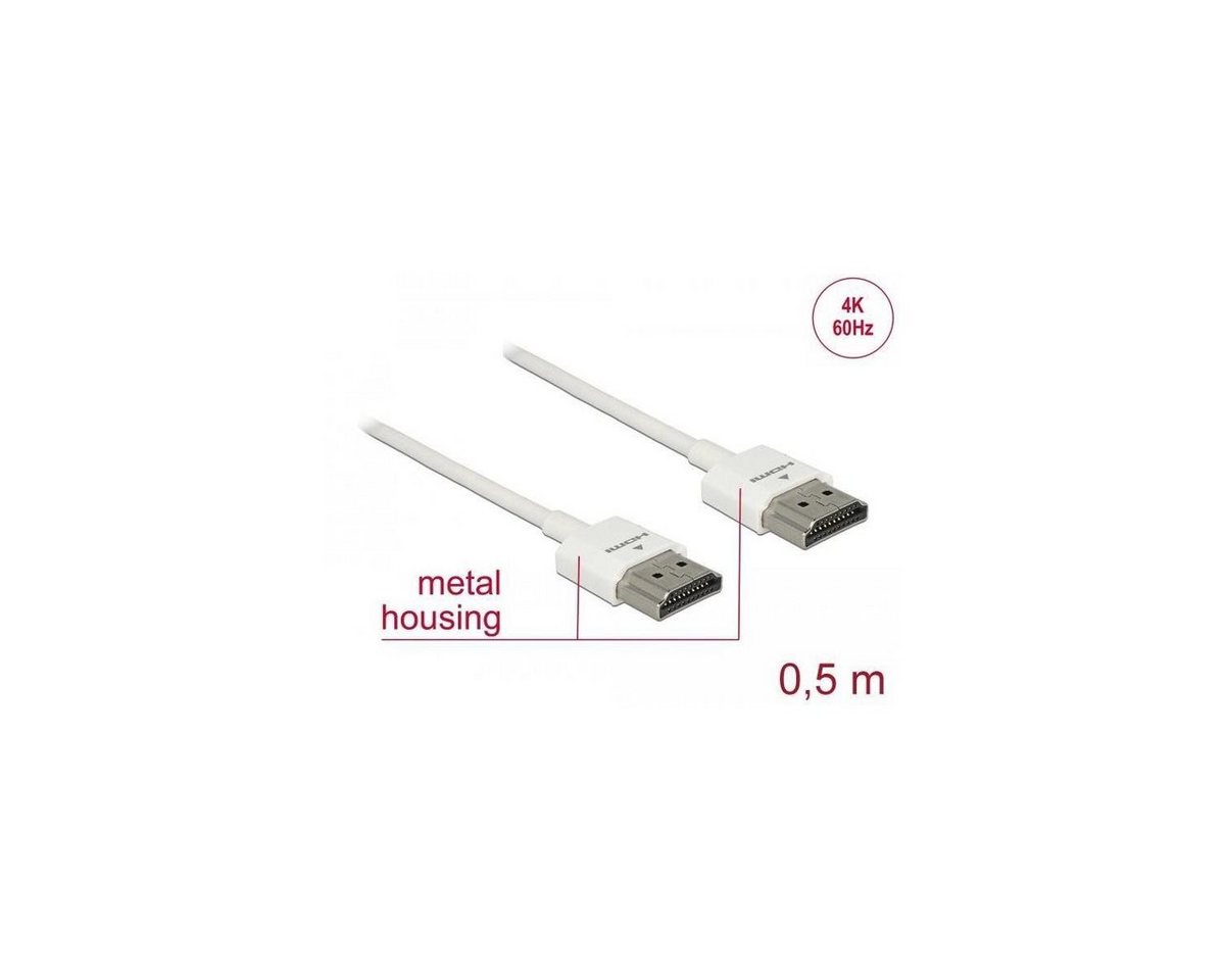 Delock Kabel High Speed HDMI mit Ethernet - HDMI-A Stecker >... Computer-Kabel, HDMI-A, HDMI (50,00 cm) von Delock