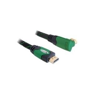 Delock Kabel High Speed HDMI mit Ethernet - HDMI A Stecker > HDMI A Stecker gewinkelt 4K 1 m (82951) von Delock