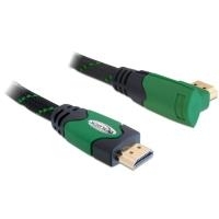 Delock Kabel High Speed HDMI mit Ethernet - HDMI A Stecker > HDMI A Stecker gewinkelt 4K 5 m (82954) von Delock