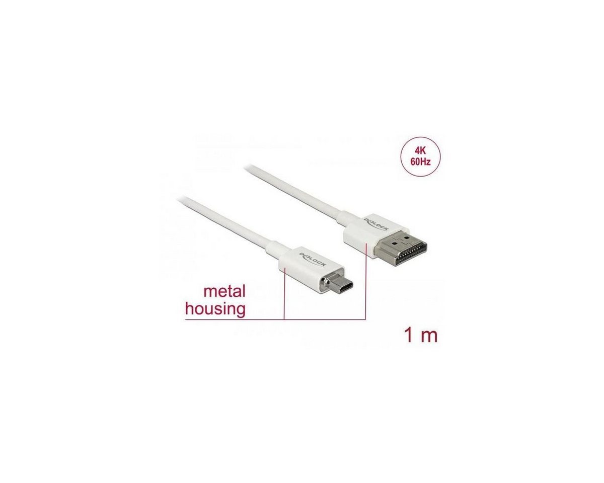 Delock Kabel High Speed HDMI mit Ethernet - HDMI-A Stecker>HDMI... Computer-Kabel, HDMI-A, HDMI (100,00 cm) von Delock