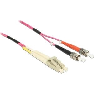 Delock Kabel Lichtwellenleiter LC > ST Multimode OM4 1 m (84685) von Delock