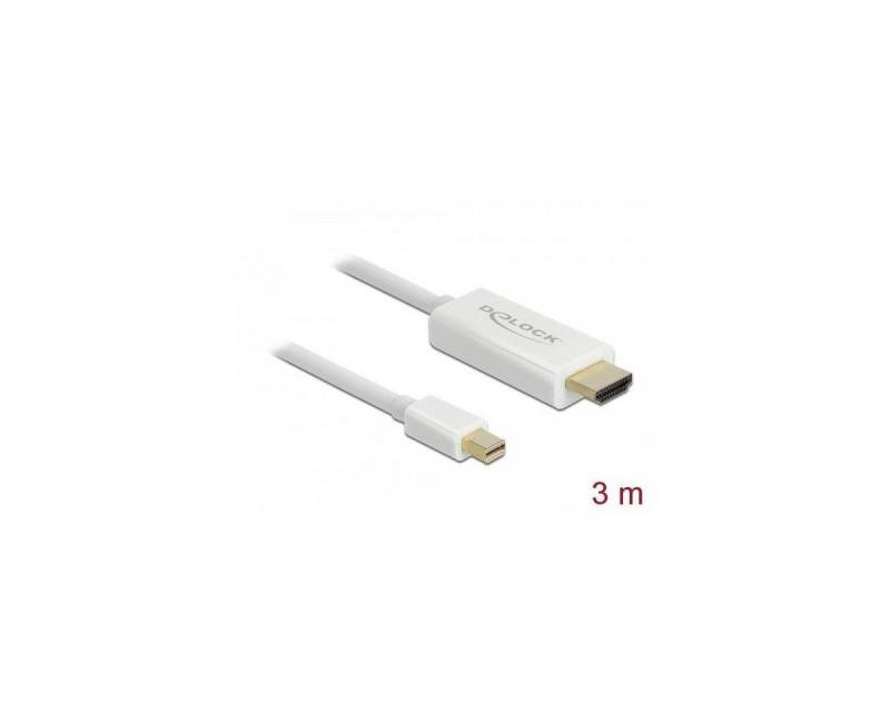 Delock Kabel Mini DisplayPort 1.1 Stecker > HDMI-A Stecker 3 m Computer-Kabel, Display Port Mini, DisplayPort (300,00 cm) von Delock