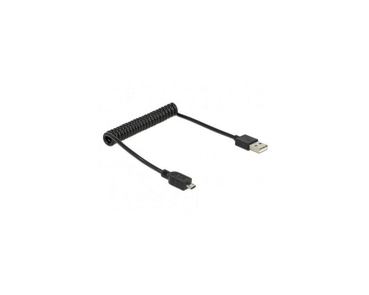 Delock Kabel USB 2.0-A Stecker > USB micro-B Stecker Spiralkabel Computer-Kabel, USB, USB (60,00 cm) von Delock