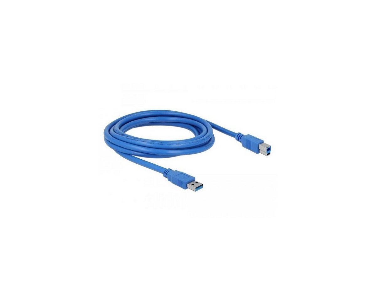 Delock Kabel USB 3.0 Typ-A Stecker > USB 3.0 Typ-B Stecker 3 m blau Computer-Kabel, USB, USB (300,00 cm) von Delock