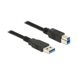 Delock Kabel USB 3.0 Typ-A Stecker > USB 3.0 Typ-B Stecker 5,0 m schwarz (85070) von Delock