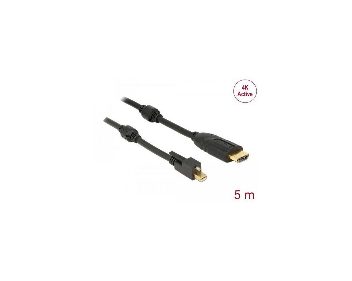 Delock Kabel mini DisplayPort 1.2 Stecker mit Schraube > HDMI... Computer-Kabel, HDMI-A, HDMI (500,00 cm) von Delock