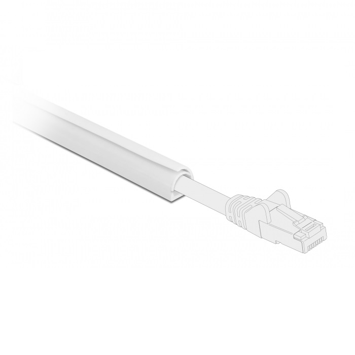 Delock Kabelkanal Mini selbstschließend selbstklebend 15 x 11 mm Länge 1 m weiß von Delock