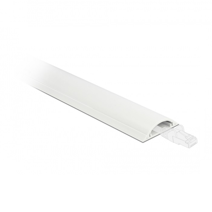 Delock Kabelkanal selbstklebend 30 x 8 mm - Länge 1 m weiß von Delock