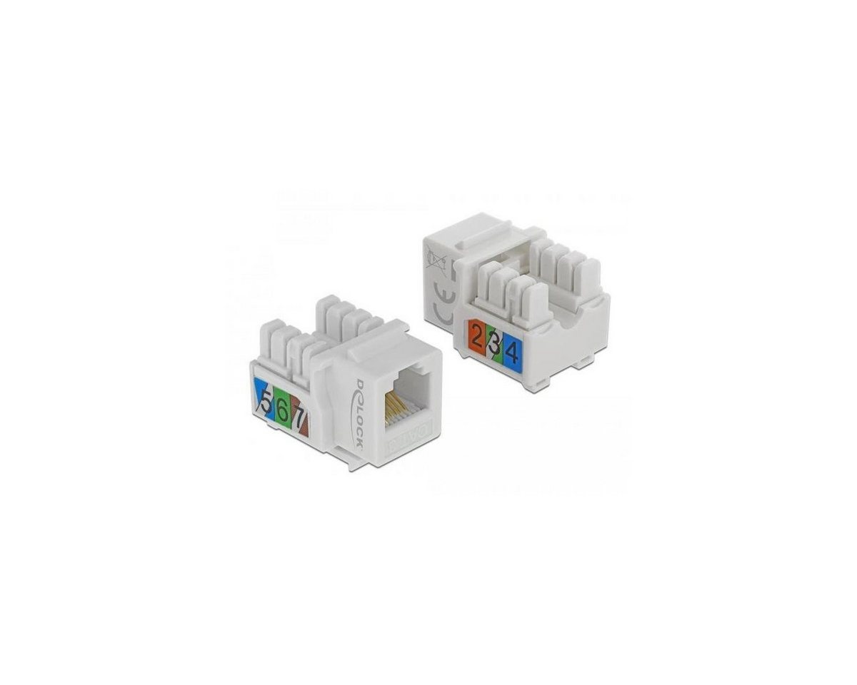 Delock Keystone Modul RJ12 Buchse > LSA Cat.3 UTP weiß Computer-Kabel, LSA, RJ12 von Delock