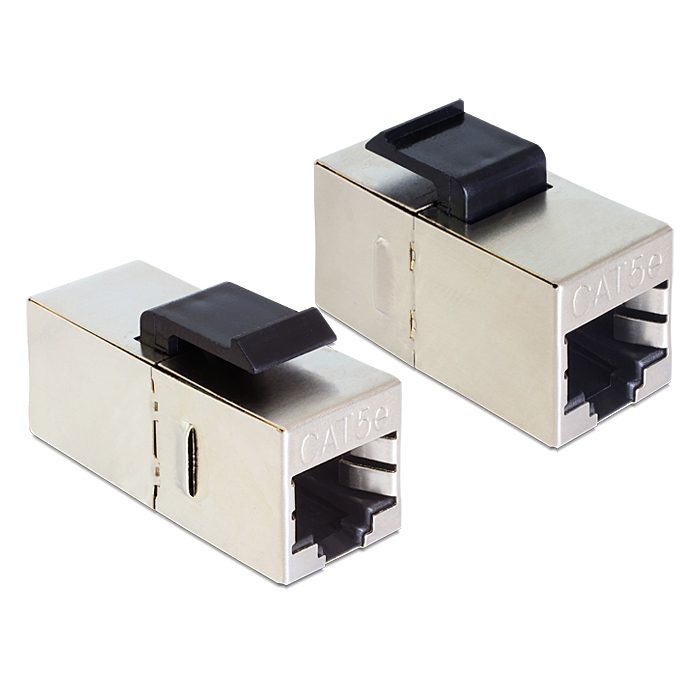 Delock Keystone Netzwerk Modul [RJ45 Buchse > RJ45 Buchse, Cat.5e] von Delock