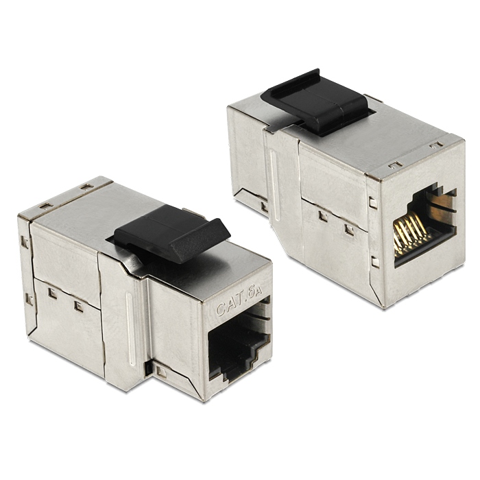 Delock Keystone Netzwerk Modul [RJ45 Buchse > RJ45 Buchse, Cat.6A] von Delock