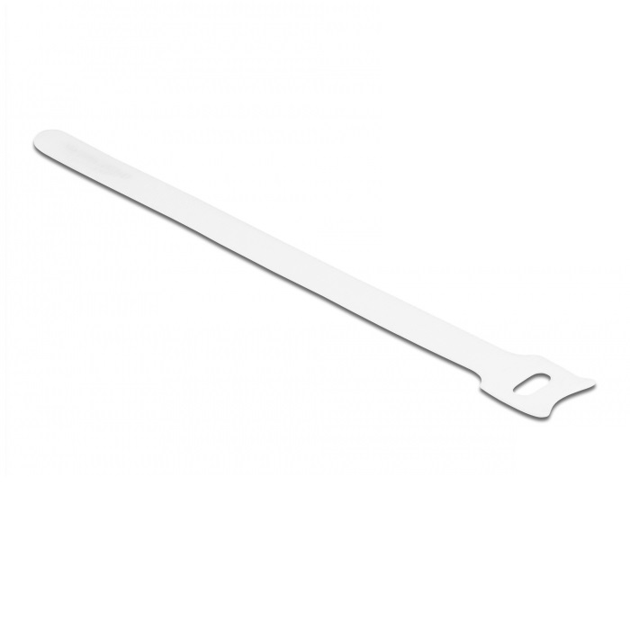 Delock Klett-Kabelbinder L 200 x B 12 mm weiß 10 Stück von Delock