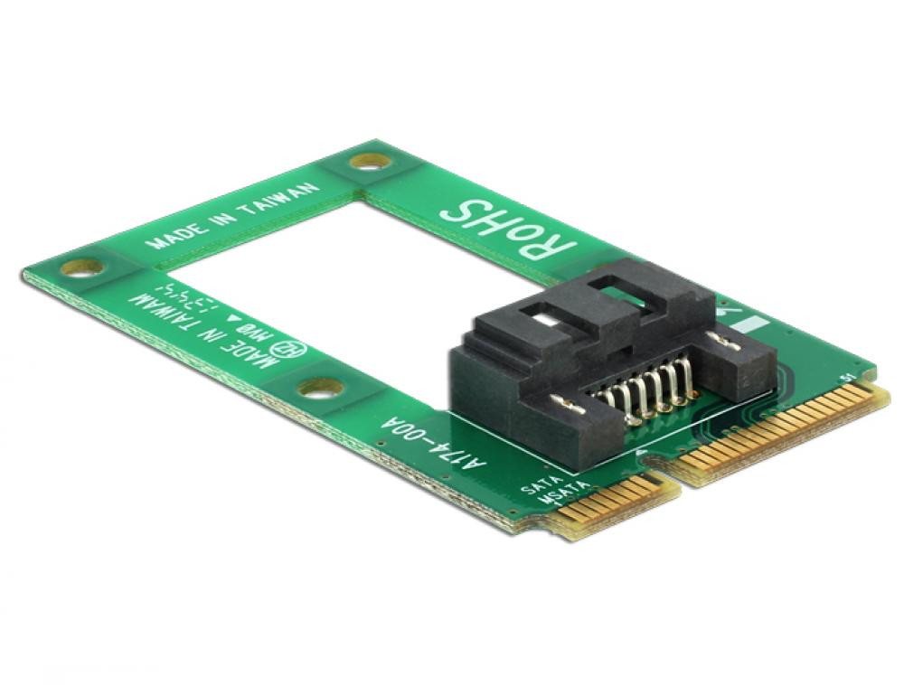Delock Konverter mSATA full size - 1x SATA 7 Pin Buchse Computer-Kabel Delock Konverter mSATA full size - 1x SATA 7 Pin Buchse Computer-Kabel von Delock