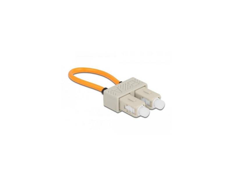 Delock LWL Loopback Adapter SC / OM1 Multimode beige Computer-Kabel, SC Duplex, LWL von Delock