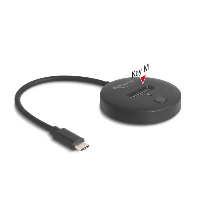 Delock M.2 Dockingstation für M.2 NVMe / SATA SSD mit USB 10 Gbps USB Type-C™ Stecker von Delock