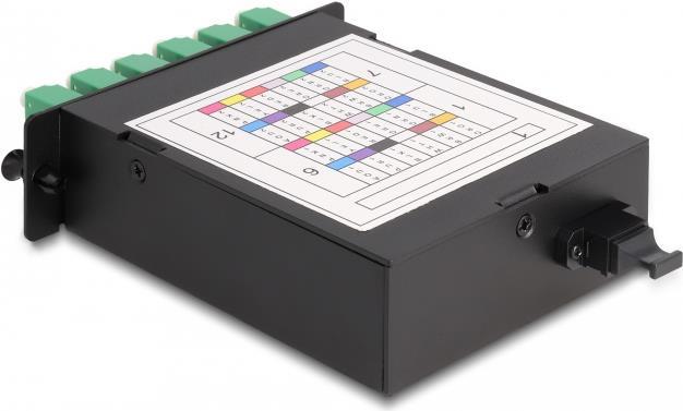 Delock - MPO-Glasfaseroptikkassette - hohe Dichte - LC Duplex SM X 12 - Schwarz Delock - MPO-Glasfaseroptikkassette - hohe Dichte - LC Duplex SM X 12 - Schwarz von Delock