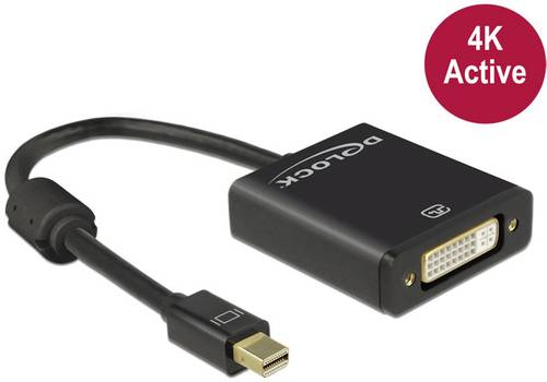 Delock Mini-DisplayPort / DVI Adapterkabel Mini DisplayPort Stecker, DVI-I 24+5pol. Buchse 0.20m Sch von Delock