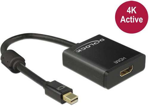 Delock Mini-DisplayPort / HDMI Adapterkabel Mini DisplayPort Stecker, HDMI-A Buchse 0.20m Schwarz 62 von Delock