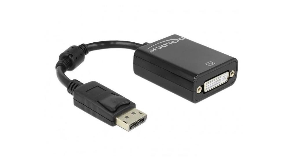 Delock Modem Adapter DisplayPort 1.1 Stecker zu DVI Buchse Pass Delock Modem Adapter DisplayPort 1.1 Stecker zu DVI Buchse Pass von Delock