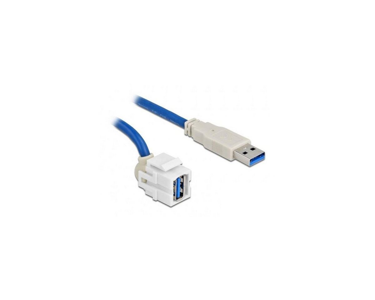 Delock Modul USB 5 Gbps Typ-A Buchse 250° zu Typ-A Stecker mit... Computer-Kabel, USB, USB (50,00 cm) von Delock