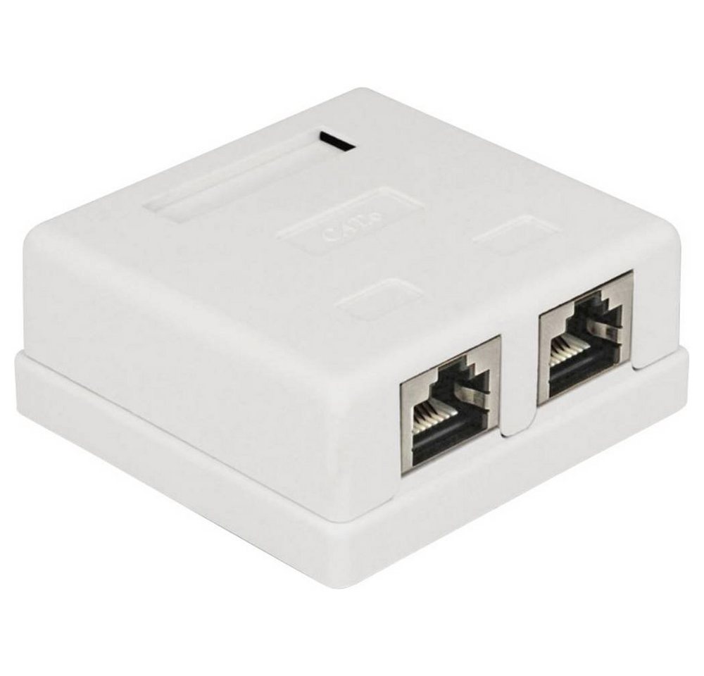 Delock Netzwerk Anschlussdose 2 Port Cat.6 Netzwerk-Adapter Delock Netzwerk Anschlussdose 2 Port Cat.6 Netzwerk-Adapter von Delock