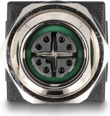 Delock - Netzwerkadapter - 8-polig M12 (W) zu RJ-45 (W) - CAT 6a - Schwarz (60064) von Delock