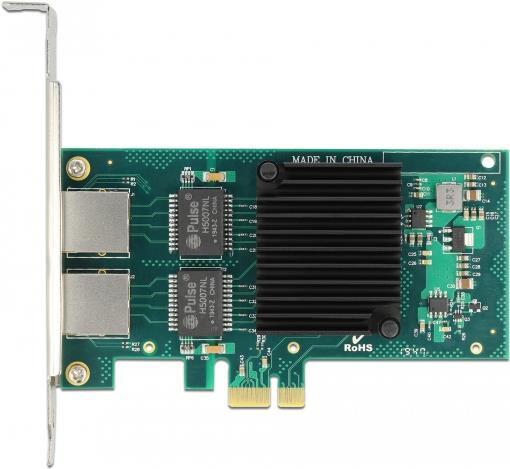 Delock - Netzwerkadapter - PCIe 2,1 - Gigabit Ethernet x 2 (88502) von Delock