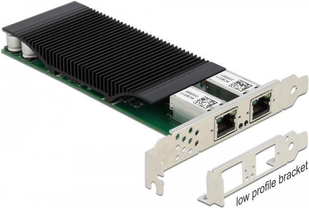 Delock - Netzwerkadapter - PCIe 2,1 x4 - Gigabit Ethernet (PoE+) x 2 (88500) von Delock