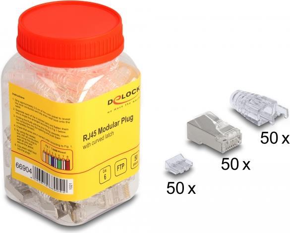 Delock - Netzwerkanschluss - RJ-45 (M) - FTP - CAT 6 (Packung mit 50) von Delock