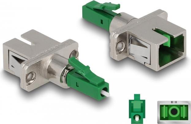 Delock - Netzwerkkoppler - LC Multi-Mode (W) zu SC Single-Modus (W) - Glasfaser - grün von Delock