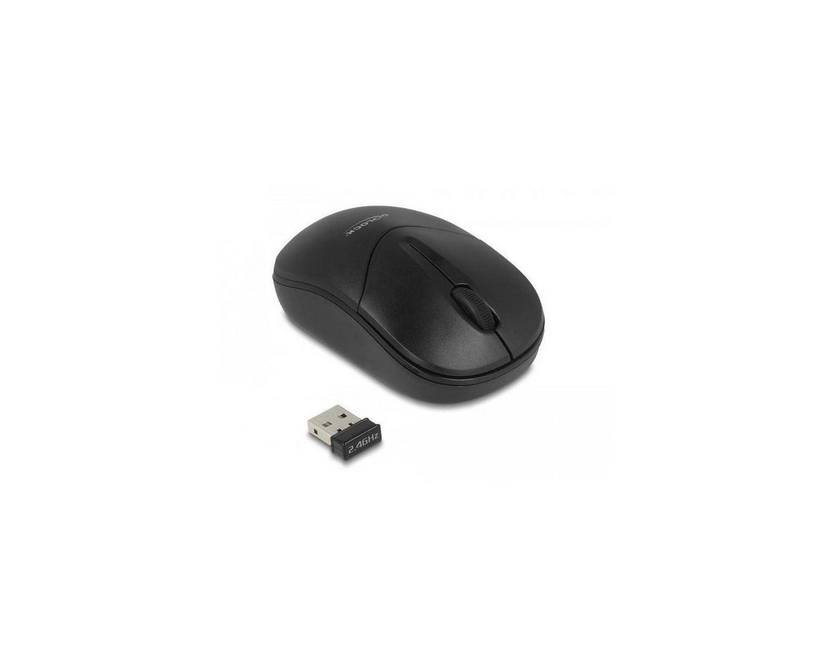 Delock Optische 3-Tasten Mini Maus 2,4 GHz kabellos Maus von Delock