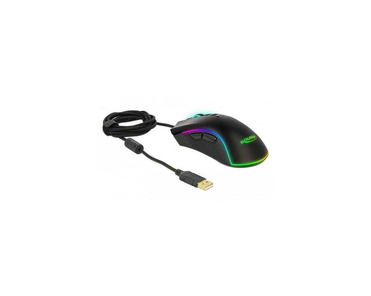 Delock Optische 7-Tasten USB Gaming Maus - Rechtshänder Maus von Delock