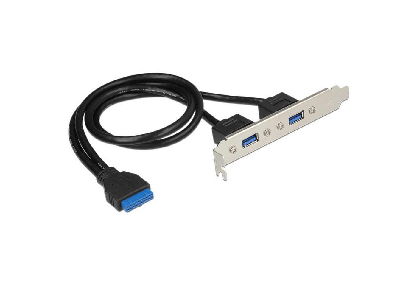 Delock PC-Gehäuse DeLOCK Slotblech 1 x 19 Pin USB 3.0 Pfostenbuchse von Delock