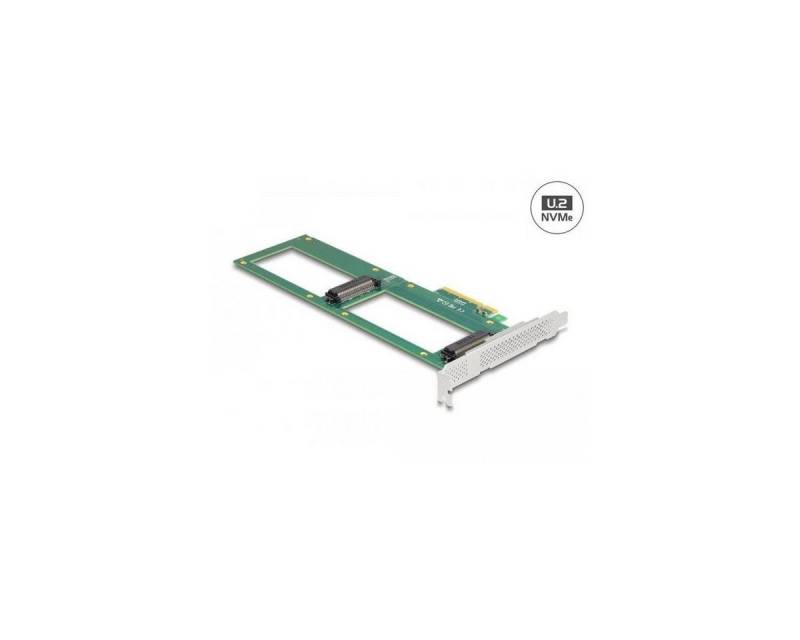 Delock PCI Express 4.0 x8 Karte zu 2 x intern U.2 NVMe SFF-8639... Computer-Adapter von Delock