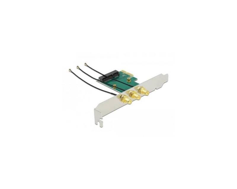 Delock PCI Express Karte > Mini PCIe Slot + 3 RP-SMA Anschlüsse Computer-Adapter von Delock