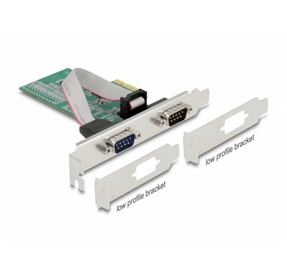 Delock PCI Express Karte zu 2 x Seriell RS-232 Modulkarte von Delock