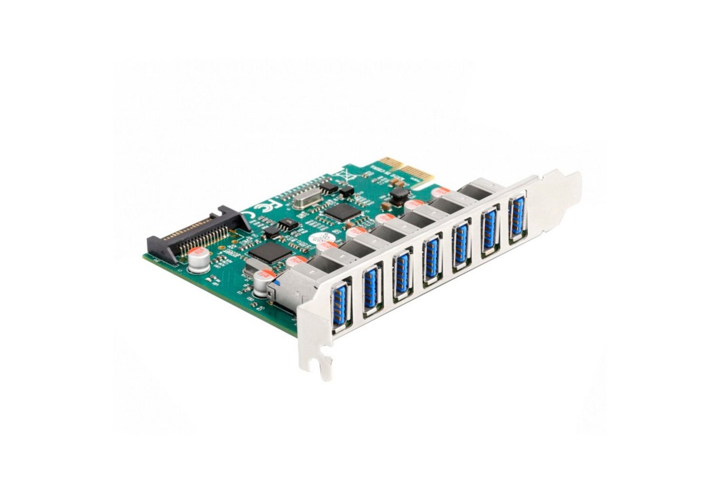 Delock DeLOCK PCI Express x1 Karte zu 7 x extern USB 5 Mainboard Delock DeLOCK PCI Express x1 Karte zu 7 x extern USB 5 Mainboard von Delock