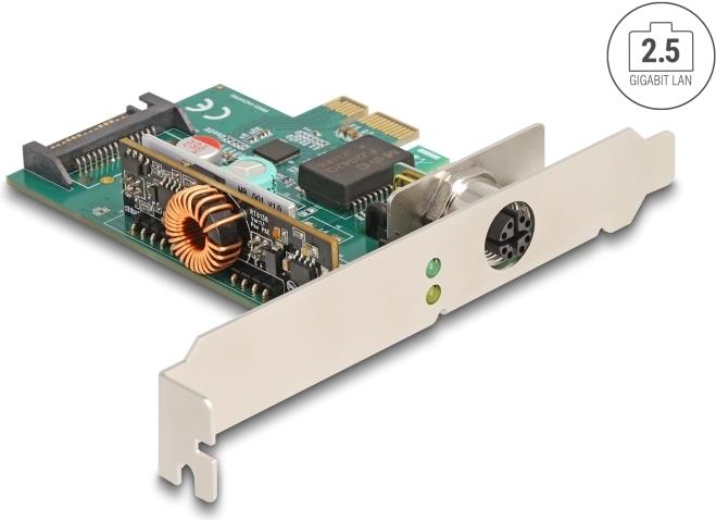 Delock PCI Express x1 Netzwerkkarte 2,5 Gigabit LAN 1 x M12 PoE+ (90760) von Delock
