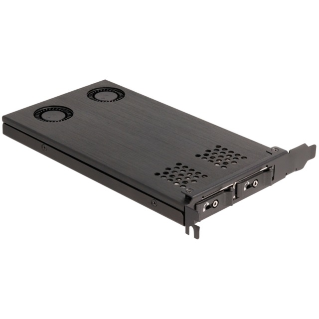 Delock PCI Express x16 Karte Wechselrahmen für 2 x M.2 NVMe SSD - Bifurcation von Delock