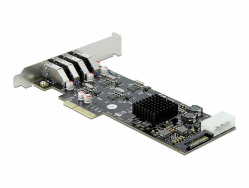 Delock PCI Express x4 Karte - 4x extern PCI-Express Karte PCIe von Delock